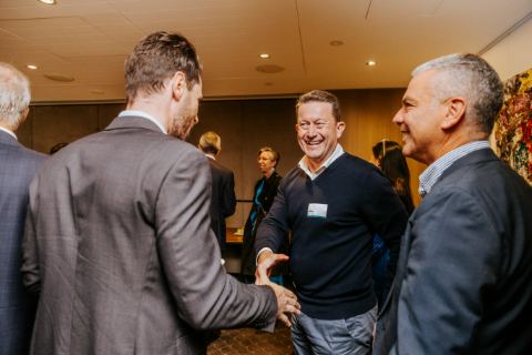 Cuttleflow launch, 10 September 2026, Level 29, 25 Martin Place, Sydney — A handshake over lunch (photograph 11 of 15)
