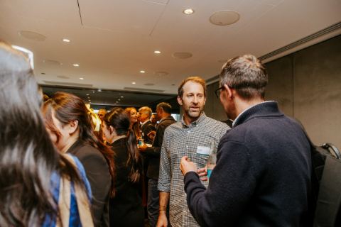 Cuttleflow launch, 10 September 2026, Level 29, 25 Martin Place, Sydney — Questions on the platform (photograph 12 of 15)